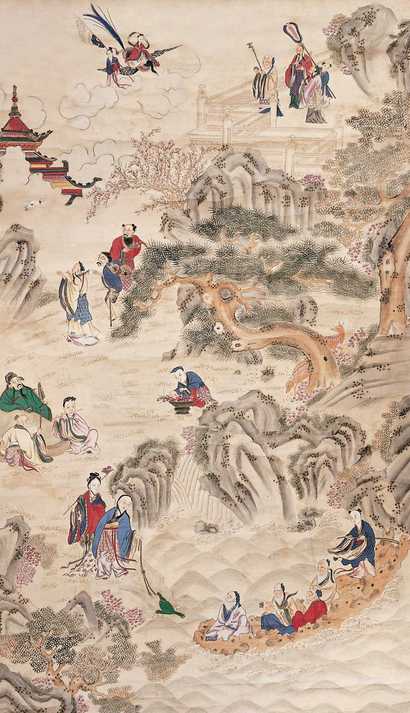 佚名 群仙祝寿 立轴